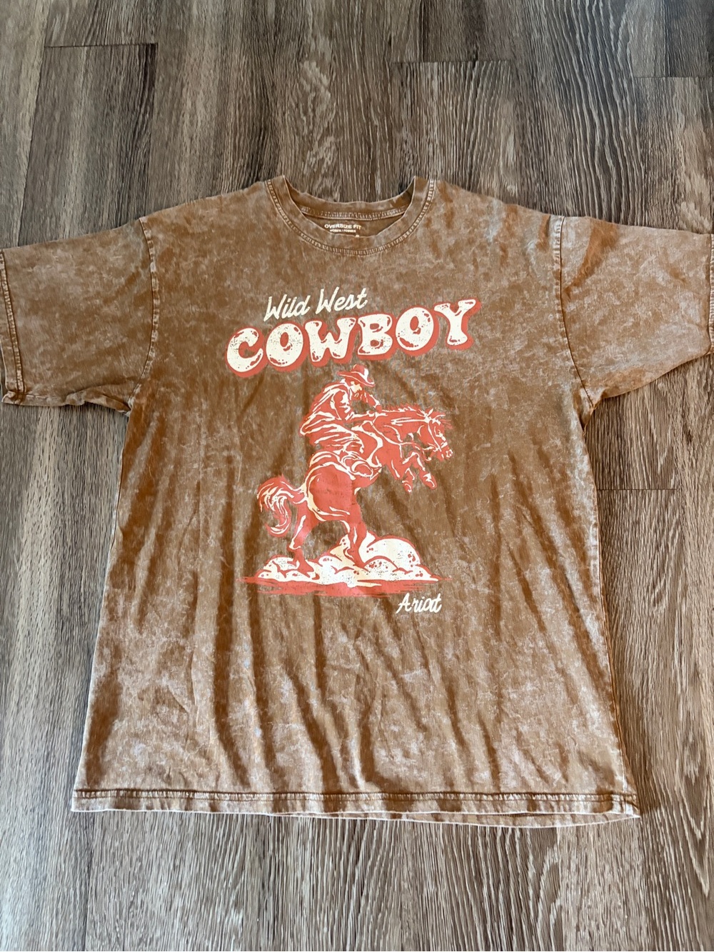 Ariat Wild West Cowboy Brown Graphic Tee
